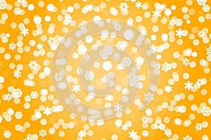 Christmas gold shiny background with snowflakes