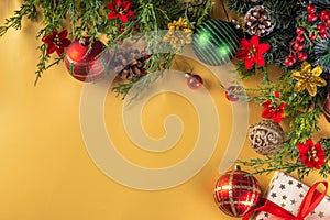 Christmas golden background