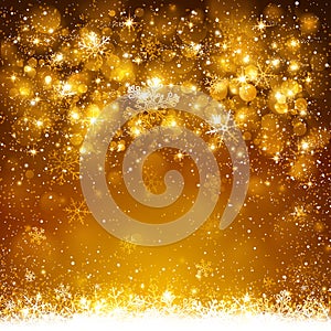 Christmas golden background