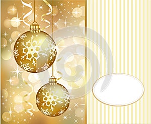 Christmas golden background