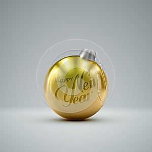 Christmas golden ball