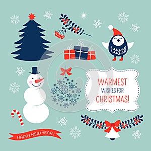 Christmas graphic elements set