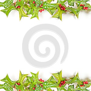 Christmas green framework isolated on white