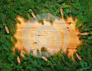 Christmas green framework