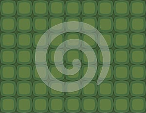 Christmas Green Retro Squares Stars