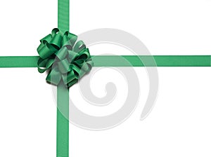 Christmas Green Ribbon and Bow