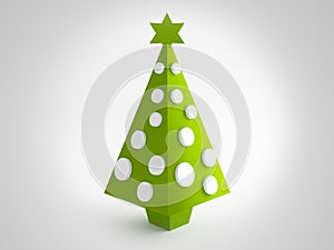 Christmas green tree photo