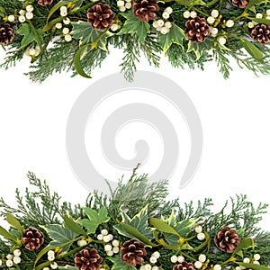 Christmas Greenery Border