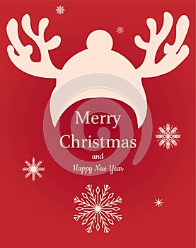 Christmas greeting card light and snowflakes vector background. Merry Christmas holidays wish design and vintage ornament