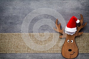 Christmas greeting card. Noel gnome background. Christmas symbol photo