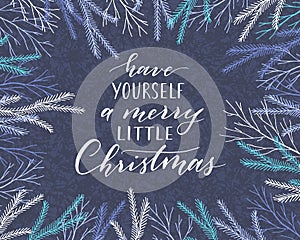 Christmas greeting card.