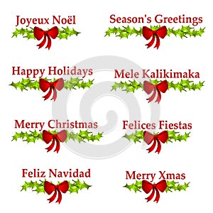 Christmas Greeting Logos or Banners