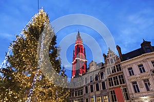 Christmas on Grote Markt in Antwerp photo