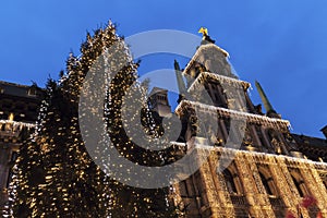 Christmas on Grote Markt in Antwerp photo