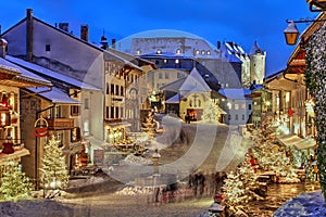 Christmas in Gruyere, Switzerland