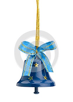 Christmas hand bell with a bow