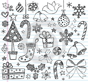 Christmas Hand-Drawn Sketchy Doodles