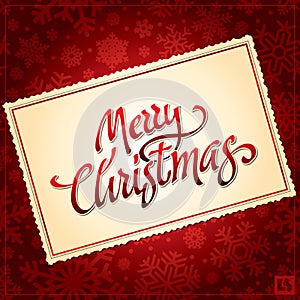 Christmas hand lettering (vector)