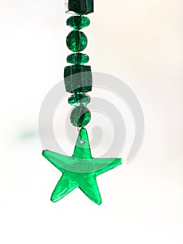 Christmas Handmade Glass Ornament shaped like a star