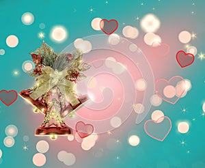 Christmas and Happy New year, winter concept. Illustration of a Christmas tree with a retro style.