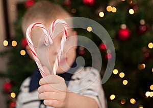 Christmas Heart Candycanes