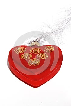 Christmas heart decoration