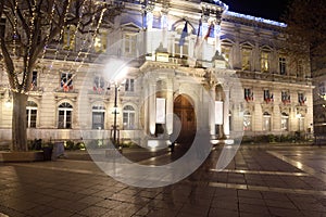 Christmas in the historic center of Avignon,