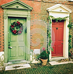 Christmas at historic Elfreth's Alley photo