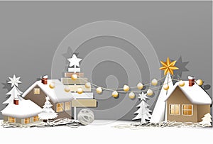 Christmas holiday background with Christmas decorations