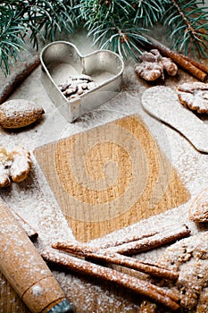 Christmas and holiday baking, ready template