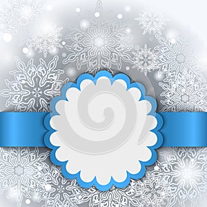 Christmas holiday blue tag