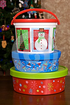 Christmas Holiday Cookie Containers