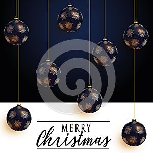 Christmas Holiday Greeting Card Design In luxe Style photo