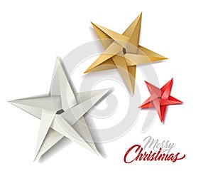 Vector christmas holiday decoration stars