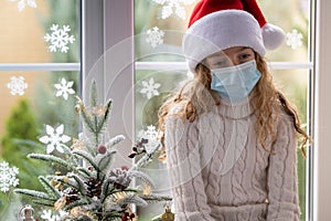 Christmas holiday during pandemic coronavirus COVID 19 concept