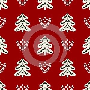 Christmas Holiday Patchwork Decorative Seamless Pattern vector Illustration