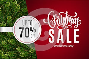 Christmas holiday sale 70 percent off