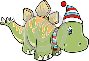 Christmas Holiday stegosaurus Dinosaur
