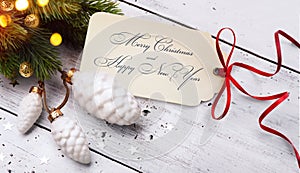 Christmas holidays sale; tree light background;