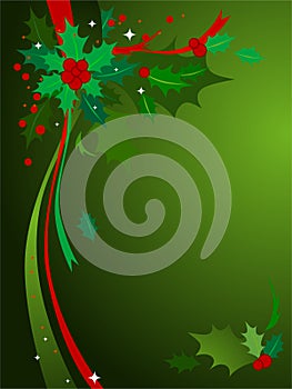 Christmas Holly Background #3