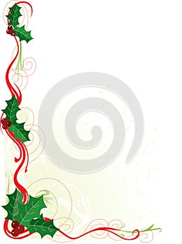 Christmas Holly Border