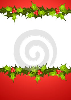 Christmas Holly Border 2