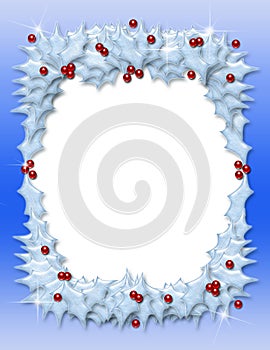 Christmas Holly Frame