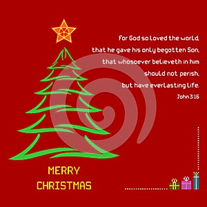 Christmas Holy Bible verse John 3:16
