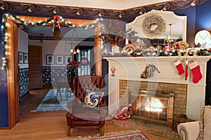 Christmas Home Interior, HDR