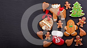 Christmas homemade gingerbread cookies