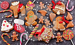 Christmas homemade gingerbread cookies