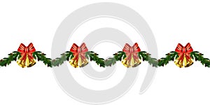 Christmas horizontal seamless background