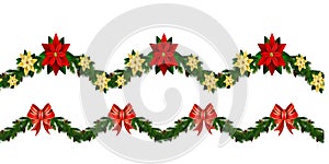 Christmas horizontal seamless background