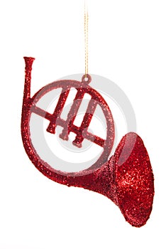 Christmas horn decoration